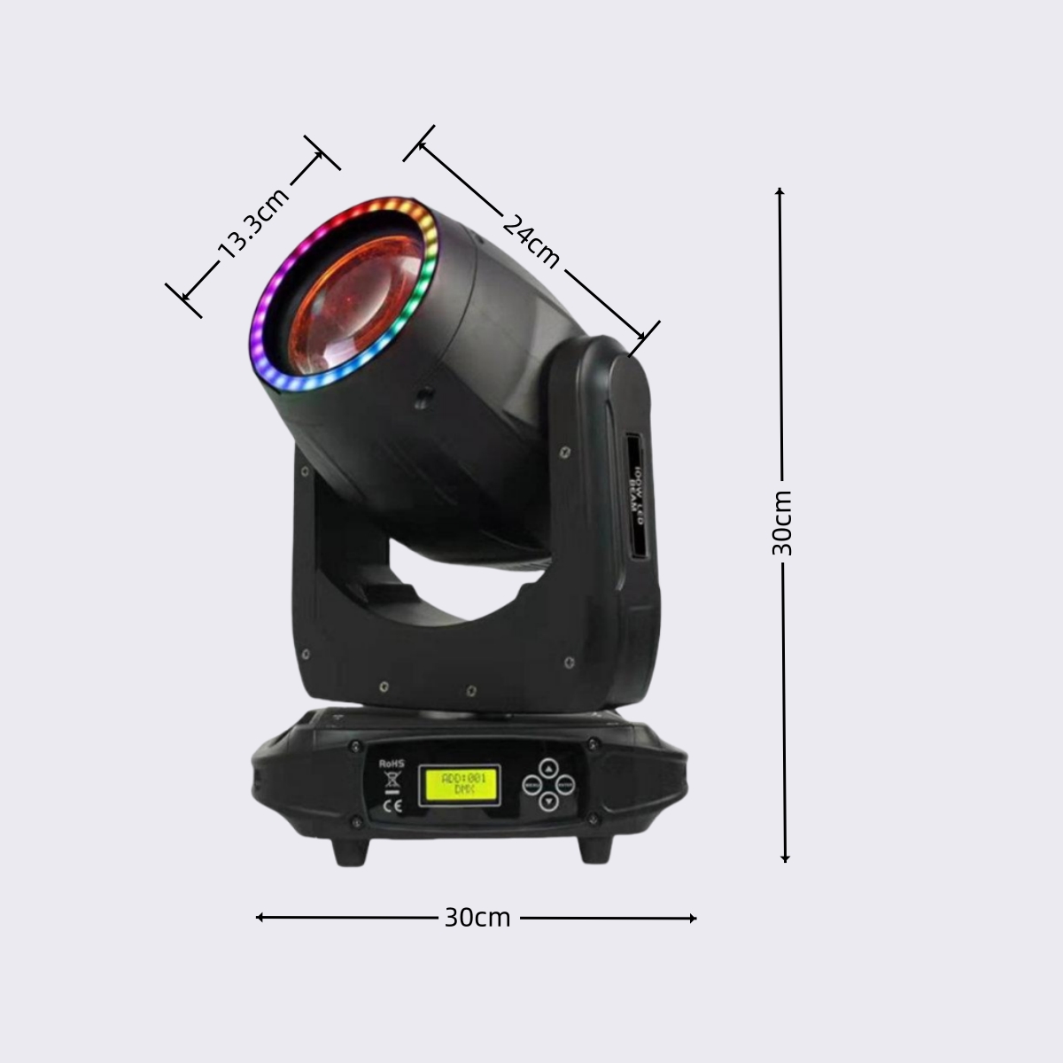 Joyfirst LED 100W Beam Moving Head Light with Ring